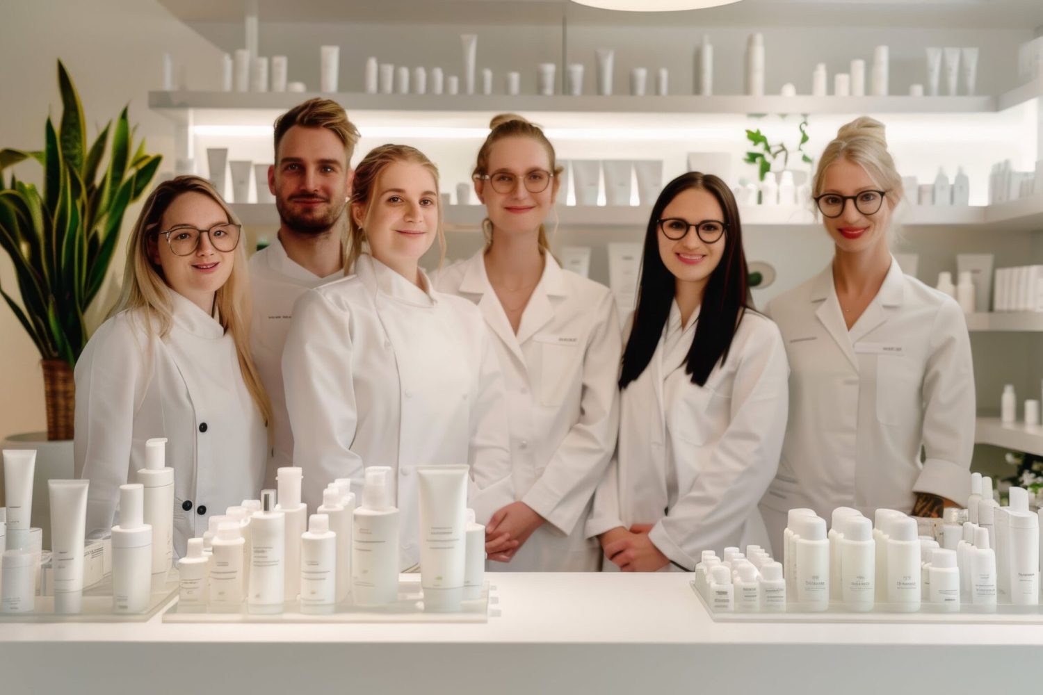 team-six-professionals-stands-confidently-modern-laboratory-surrounded-by-variety-cosmetic-products-min team-six-professionals-stands-confidently-modern-laboratory-surrounded-by-variety-cosmetic-products-min